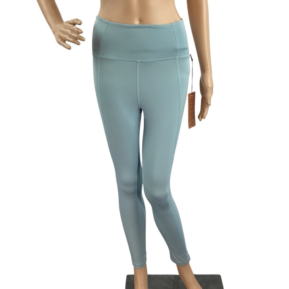 Girlfriend Collective XS High Rise Full Length Leggings Blue